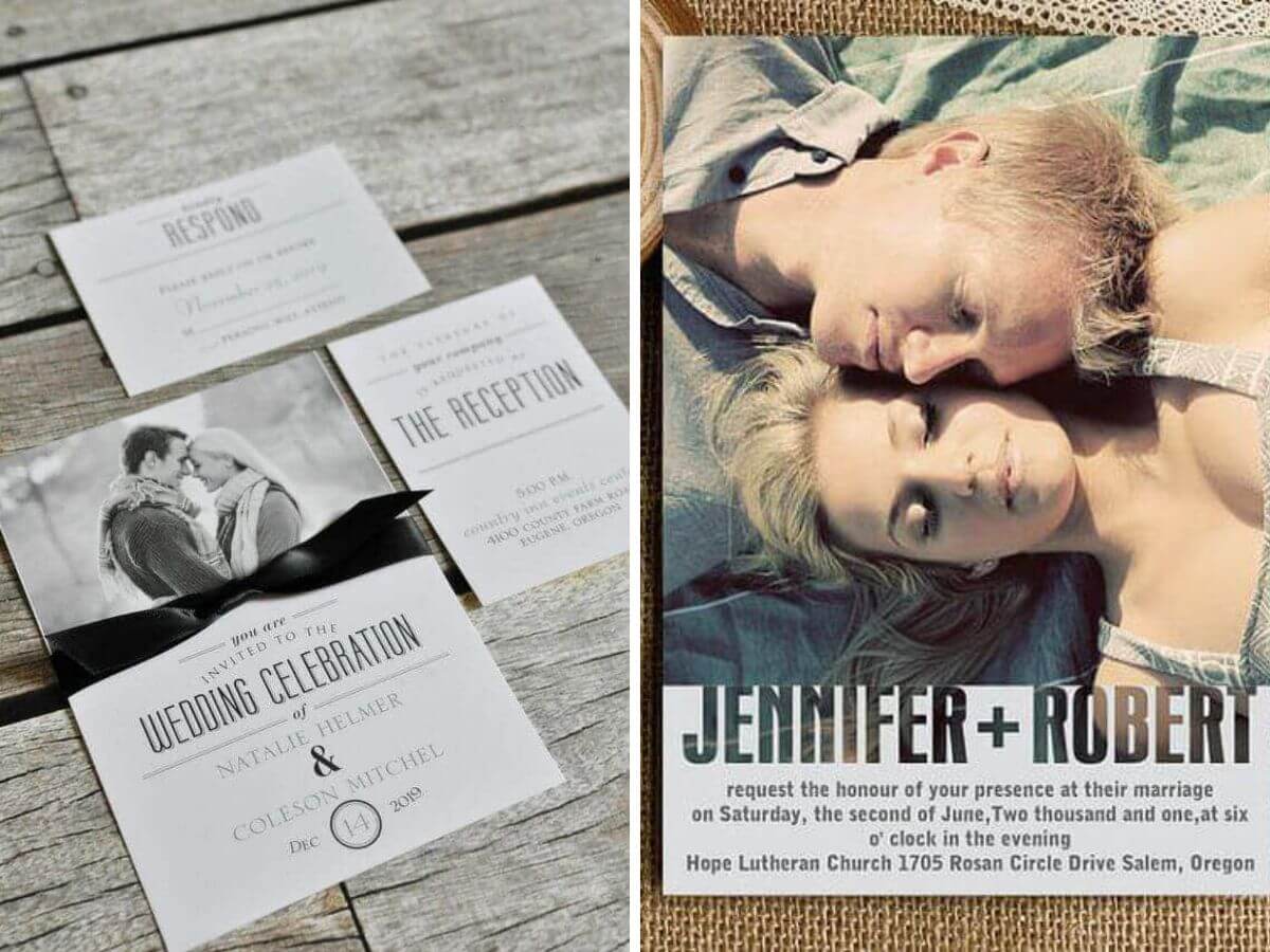 Photo Wedding Invitations